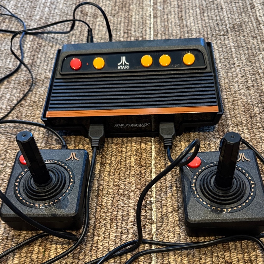 Atari Flashback Console with Black Joysticks